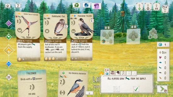 Лучшие карточные игры для ПК 2024: исследование доски, полной птичьих карт в Wingspan