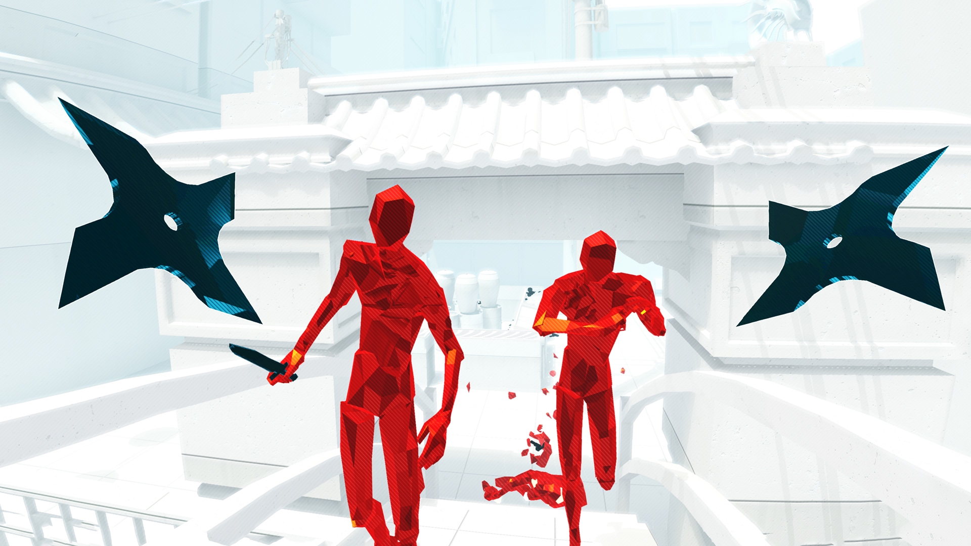 Метающие звезды и красные силуэты угрожают вам в одной из лучших VR-игр, Superhot VR