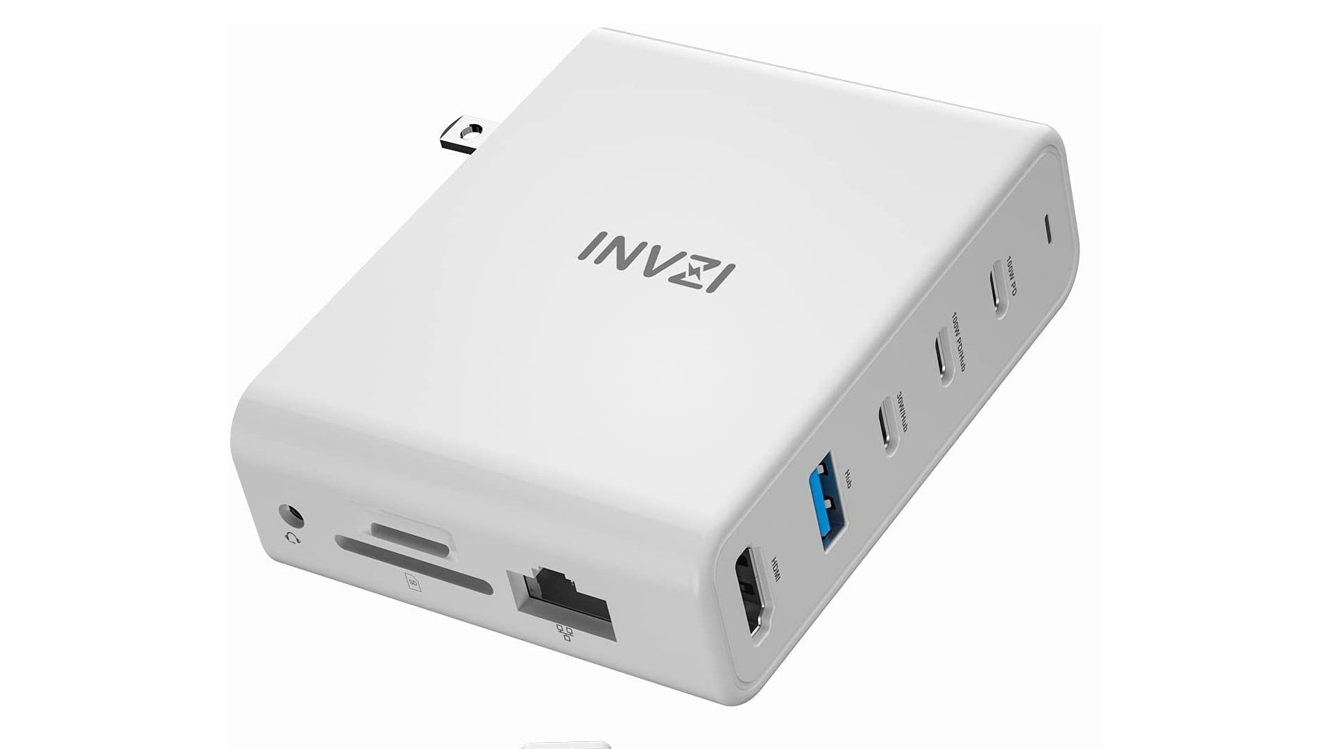 Steam Deck Док-станция Invzi USB C на белом фоне