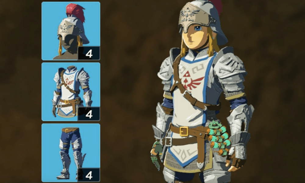 набор солдатских доспехов Zelda