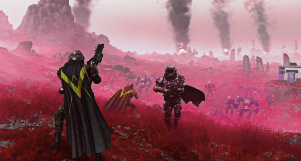 Игрок Helldivers 2